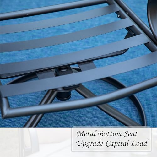 Mfstudio9pcspatiodiningsetswith8swivelchairsand1largesquaretableallweatherheavydutyblackframeoutdoorfurniturefor8 Urban Country Home Decor Mfstudio 9 pcs patio dining sets with 8 swivel chairs and 1 large square table all weather heavy duty black frame outdoor furniture for 8 urban country home decor