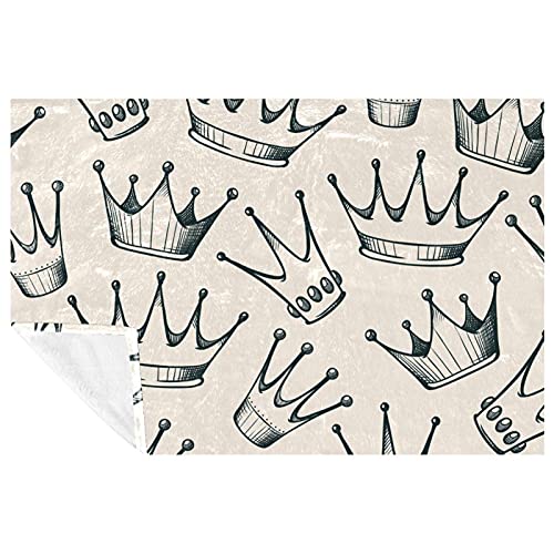 Couverture chaude Crown Princess plaid isolant pour lit et camping