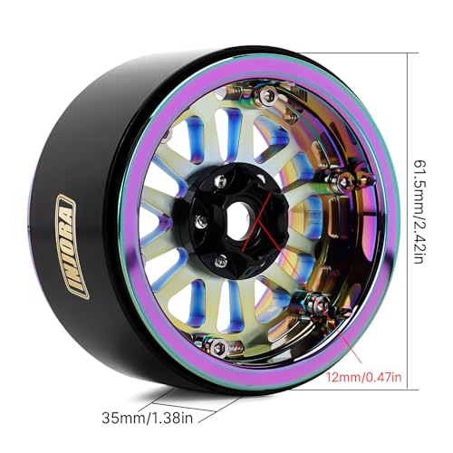 INJORA 2 Inserti In Gomma Siliconica Per Pneumatici 2.2 – 132-134mm (5.25 OD) – Durezza Morbida O Media – Peso 105g – Per Migliorare Trazione E Stabilità - 4