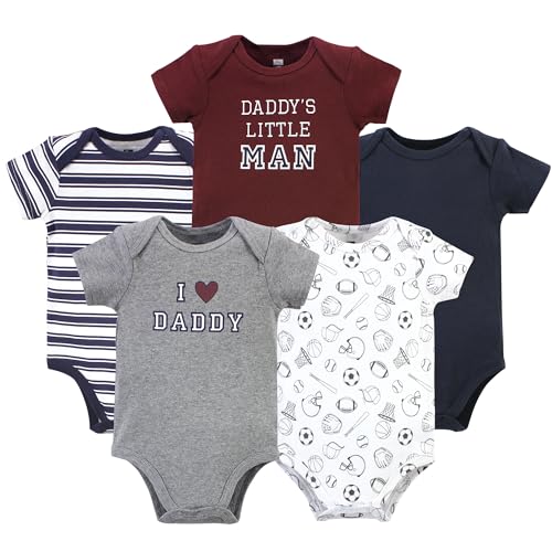 Image of Hudson Baby Unisex Baby Cotton Bodysuits 5-pack