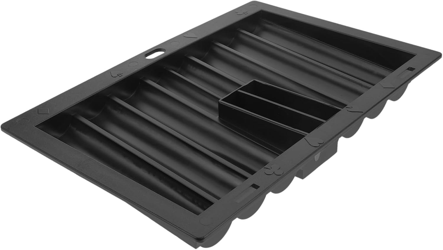 Vaguelly Multi-function Poker Chip Tray Portable Acrylic Poker Chip Case Organized Storage for Easy Gameplay