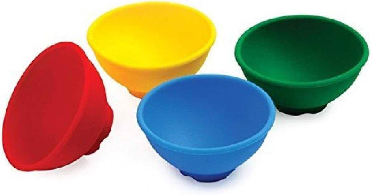 Norpro Silicone Mini Pinch Bowl Set, 4-Pieces