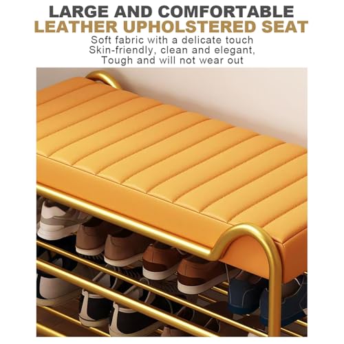 Banc de rangement à chaussures compact pour optimiser une petite entrée - 6