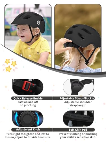 Image of XJD Toddler Helmet Kids Bike Helmet for Infant /Baby Multi-Sport Adjustable Skateboard for Kids Boys Girls Lightweight for Age 1 and Older