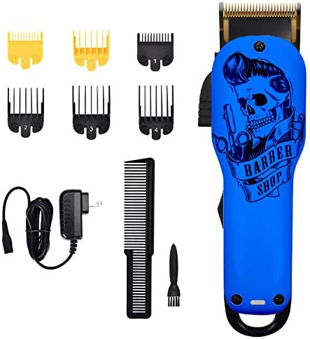 Professinal Cordless Rechargeable Hair Clippers for Men Built-in 2000mAh Lithium Ion Professional Barber Supplies Hair Trimmer Haircut Grooming Kit for Men/Father/Husband/Boyfriend