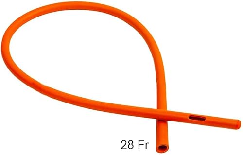 Miniatura 4 de HealthAndYoga(TM) Tubo de colon de goma - Extremo cerrado 28 FR