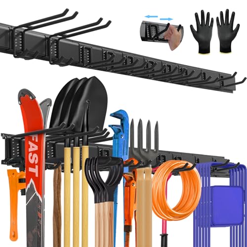 64'' All-Metal Garage Tool Organizer Wall Mount – Heavy-Duty Tool...