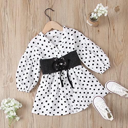 Image of Agape Girls Black and White Bobby Dress- Black & White Color