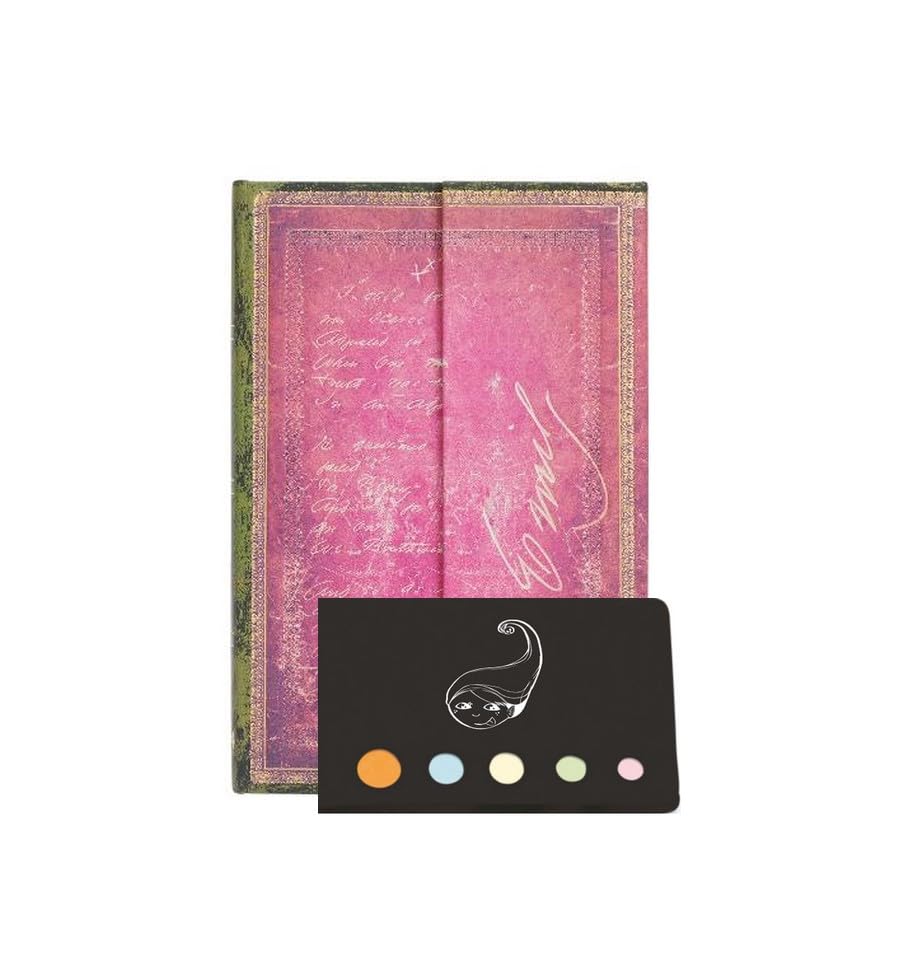 Paperblanks Mini Horizontal French Civil Diary 2024 1 Week on 2 Pages + 1 Adhesive Index Blumie (Emily Dickinson)