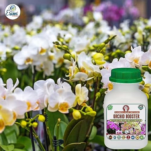 Image of Erwon Orchid Booster, Premium Essential Powerful Liquid Fertilizer for the Best Growth of Orchid Plants with Flowering Nutrients and Charged Micro-organism (100 ml)