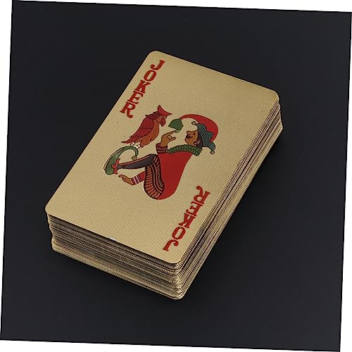 HEMOTON 3stücke Goldene Spielkarten Plattierte Pokerkarten Für Poker Und Kartenspiele Leicht Und Strapazierfähig Für Familienpartys Und Sammlungen – Bild 7