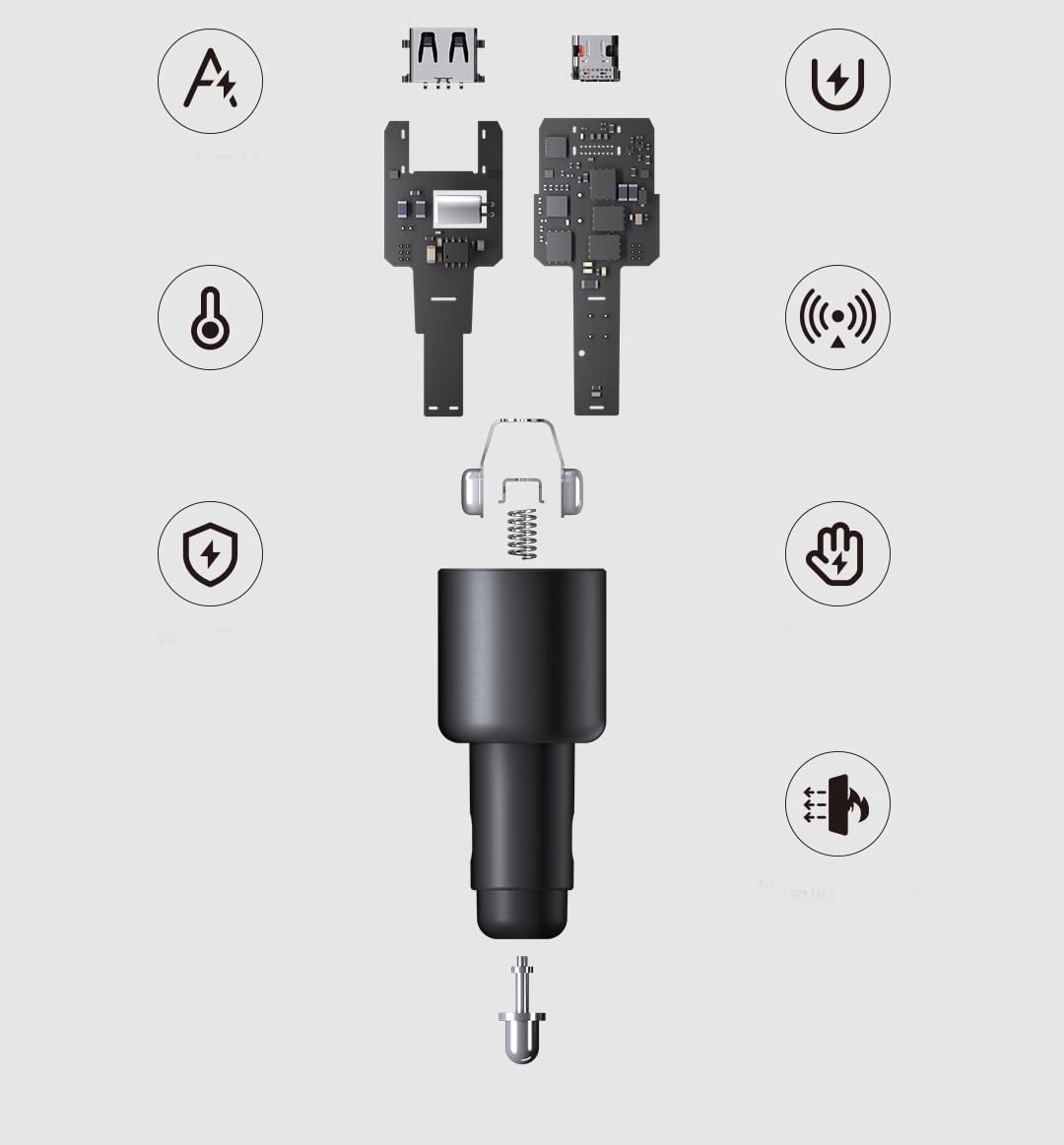Warp Cargador de coche 65W 10V/6.5A (USB A+ PD) Puerto para OnePlus 8T/9/9R/9Pro/8 Pro/8/7 Pro/7T/7T Pro/6T/5T/Nord N10 5G, con cable de carga USB A-to-C (1M/3.2 pies)
