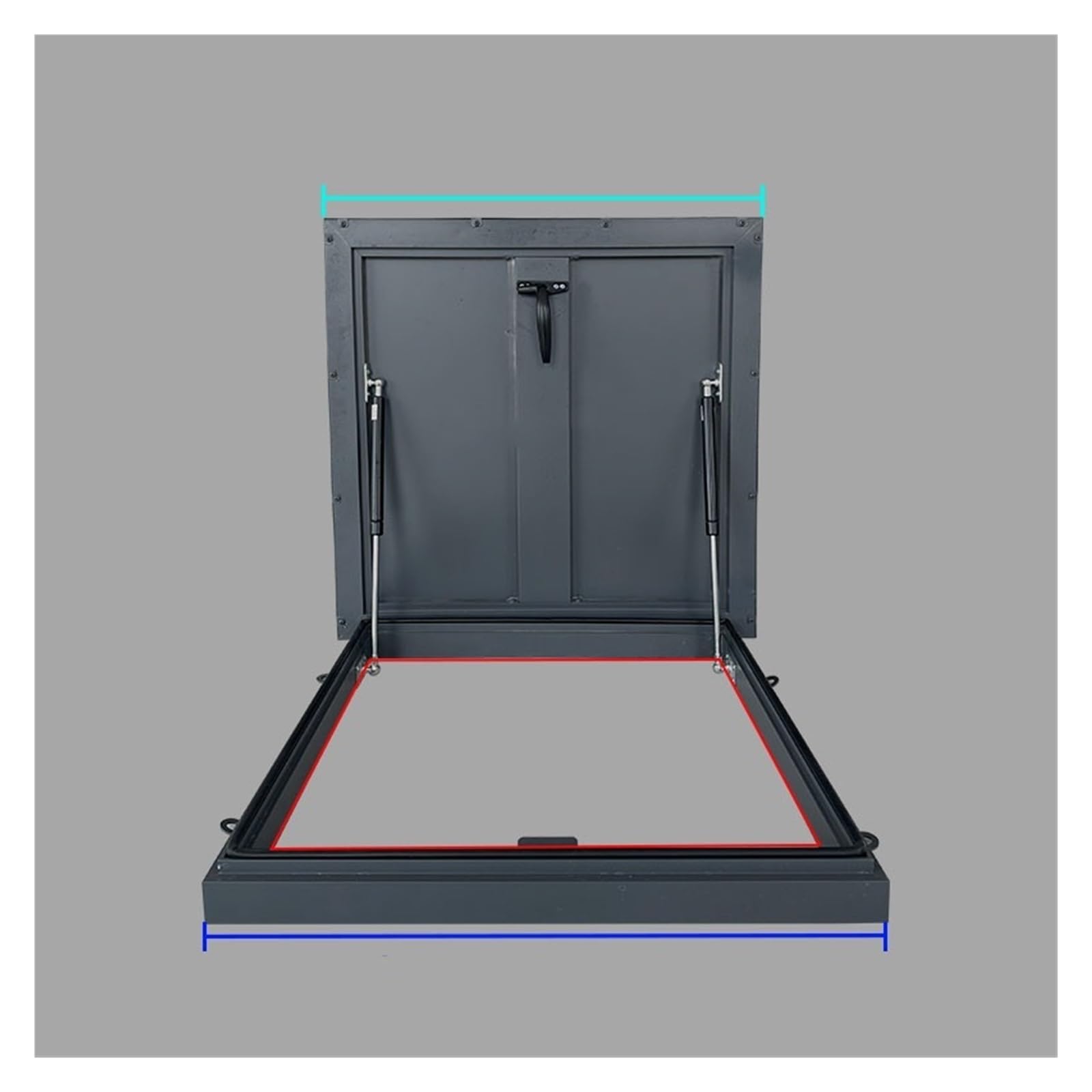 Puerta de aleación de aluminio para rutas de escape y techos transitables