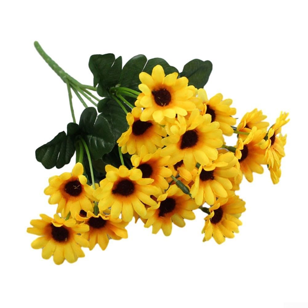 FACAIIO Artificial Sunflower Bouquet, Silk Flower Arrangement, Home Decoration