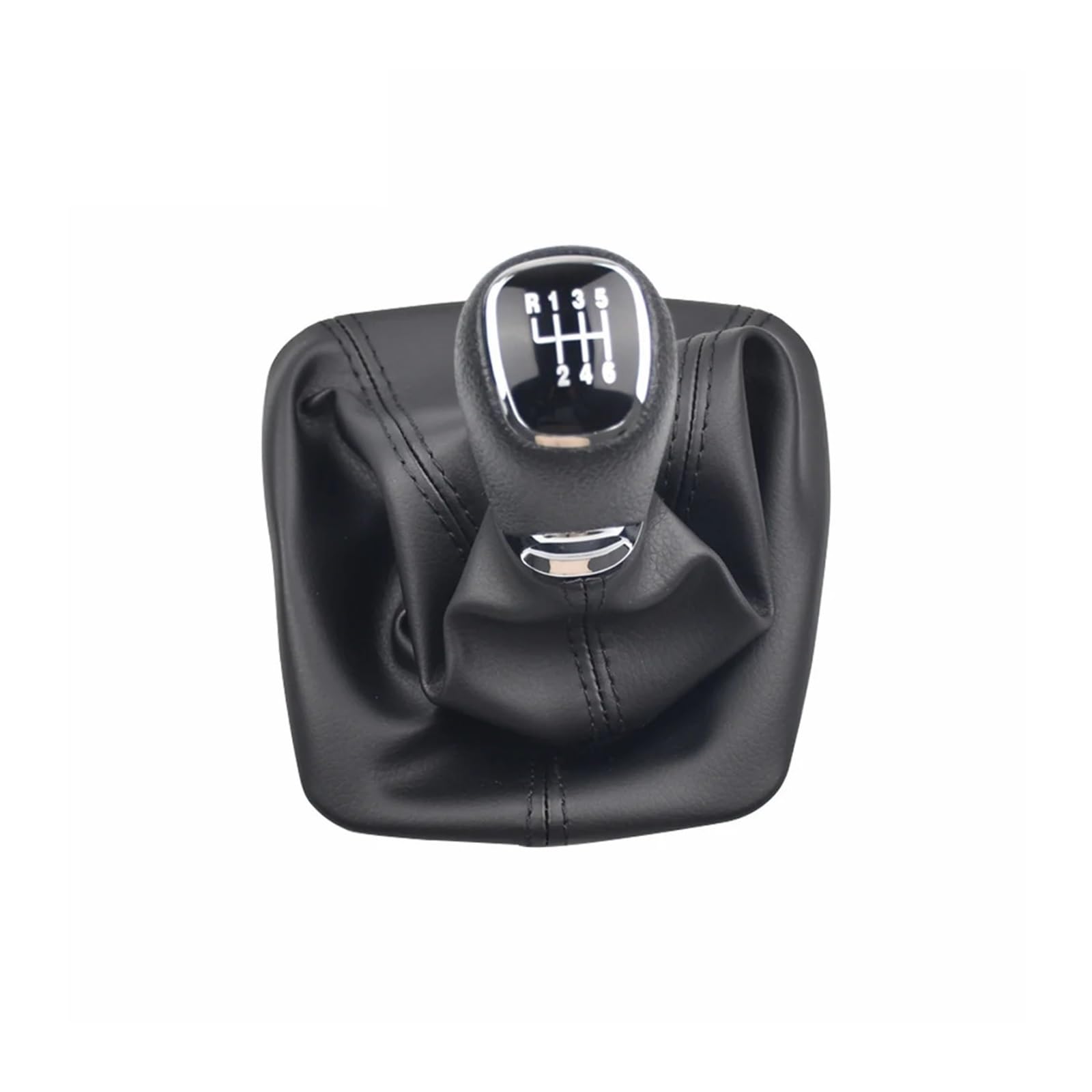 Qmtvfsrh 6 Speed Car Gear Shift Knob For Skoda For Octavia 2 For A5 For A6 2004-2012 12Mm 5/ Manual Gear Shift Knob Pu Gaiter Boot(6 Speed)