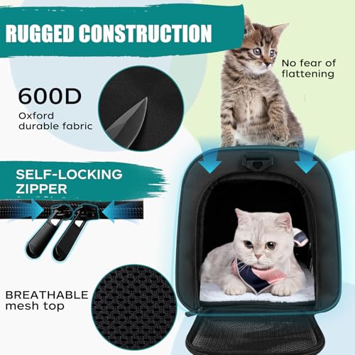 image for Top tasta Dog Cat Carrier Pet Carriers for Small Medium Large Cats Dog