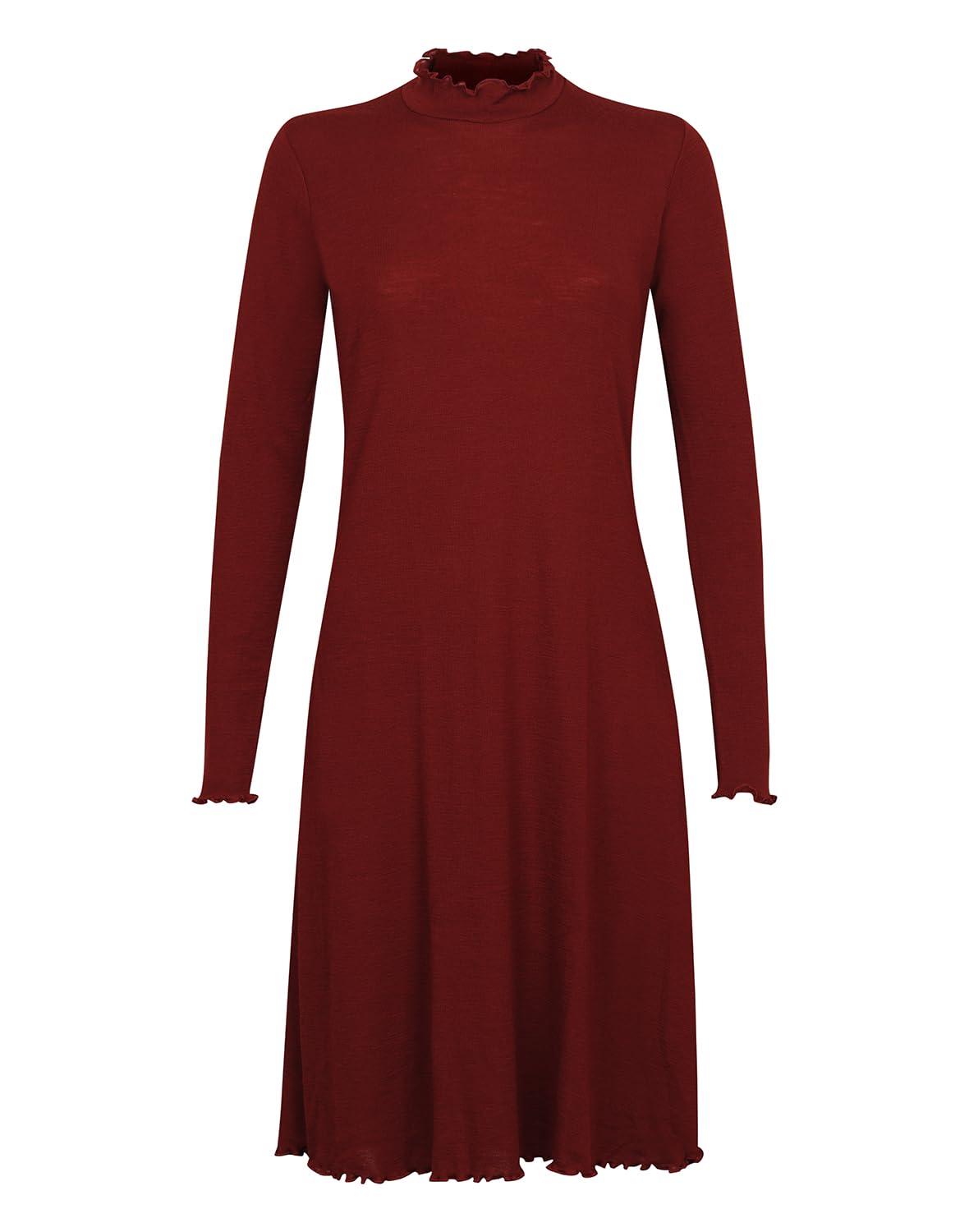 Dilling Women's Merino Wool Dress, ruby-red, 18