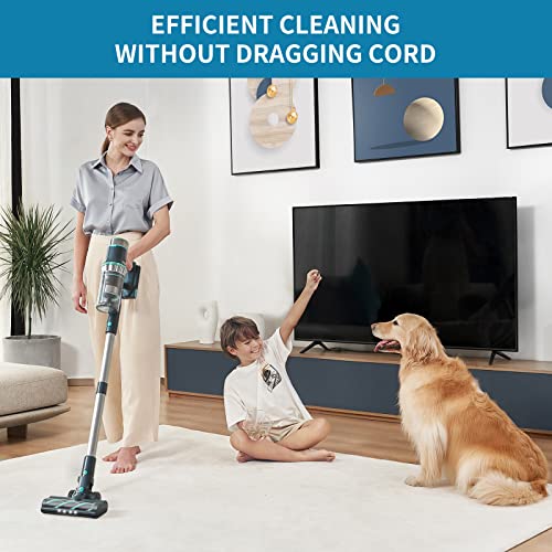 Belife Cordless Vacuum Cleaner, 22Kpa Stick Vacuum, Max 45Mins Runtime, 380W Brushless Motor, 7-Cell 2500Mah Battery, Led Touch Screen, Lightweight Handheld Vacuum For Hard Floor Carpet Pet Hair #TOP1