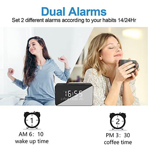 Hidden Camera Clock,1080P Wifi Wireless Mini Spy Camera Alarm Clock Surveillance Security Camera With Night Vision,Motion Detection Alarm,Nanny Cam Remote Viewing Live Streaming For Indoor Security #TOP2
