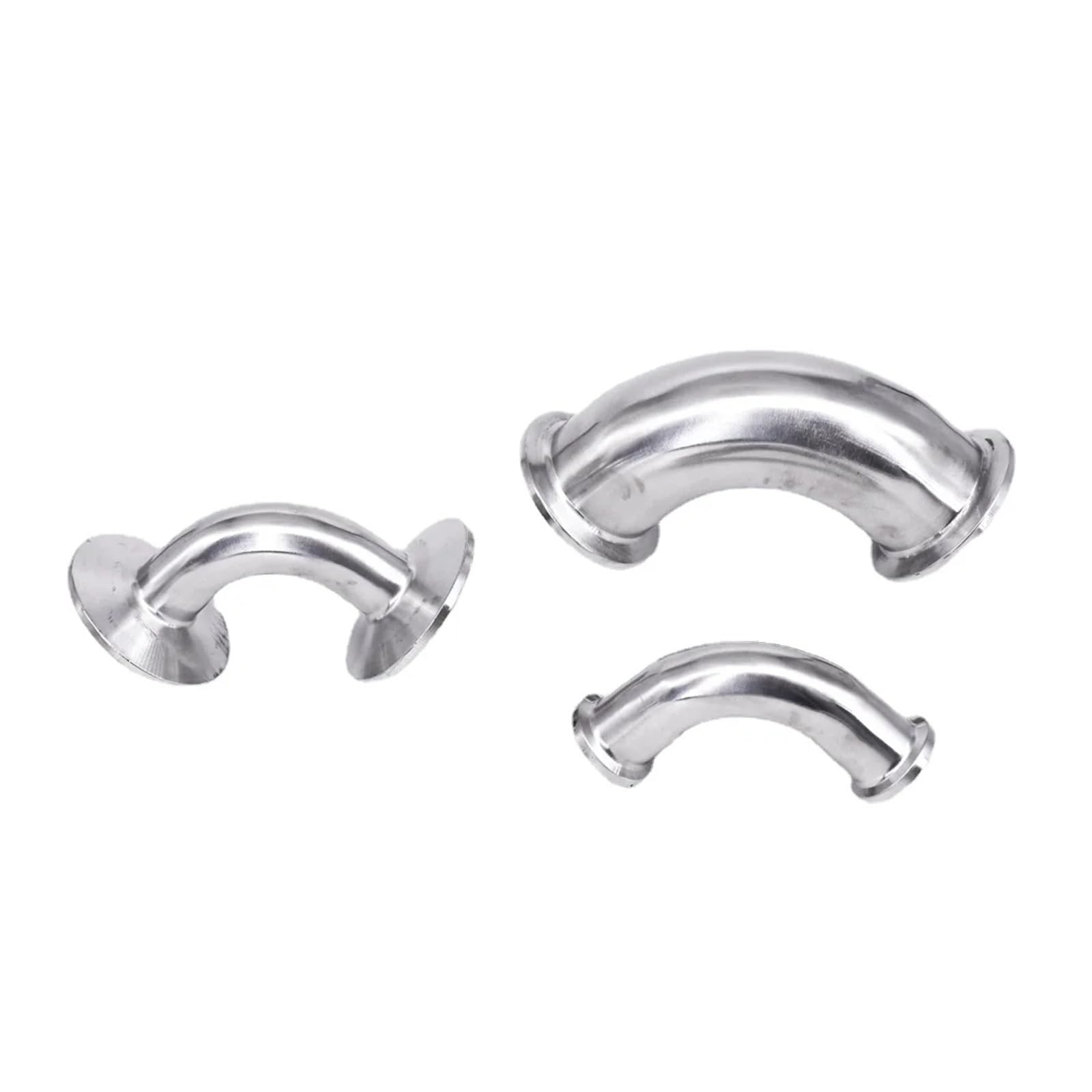 LEOTNNDQ 1pcs 0.5" 1.5" 2" 2.5" 3" 3.5" 4" Tri Clamp 90 Degree Elbow SUS304 316L Stainless Steel Sanitary Pipe Fitting Connector(SUS316,32mm OD K50.5mm)