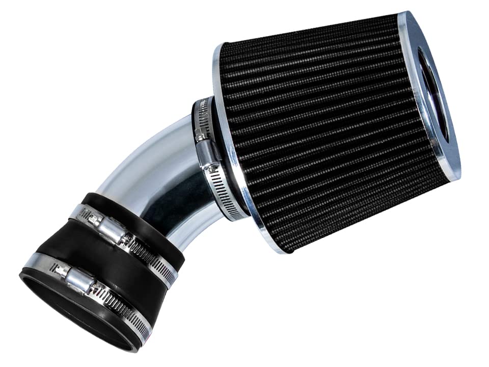 Rtunes Racing Short Ram Air Intake Kit + Filter Combo BLACK Compatible For 06-07 Chevy Malibu 3.9L V6 / 06-09 Pontiac G6 3.9L V6