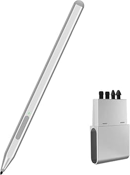 Milikilo Stylus Pen for Microsoft Surface Pro12/11/10/9/8/X/7+/6/5/4/3/Surface 3, Surface Go 3/2/1, Surface Laptop/Studio/Book 4/3/2/1 with Eraser Side Button,Palm Rejection,+Replacement Tips4 Packs