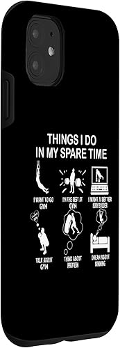 Miniatura 9 de iPhone 14 Thing I Do in My Spare Time entusiasta del gimnasio, estuche para amantes del gimnasio