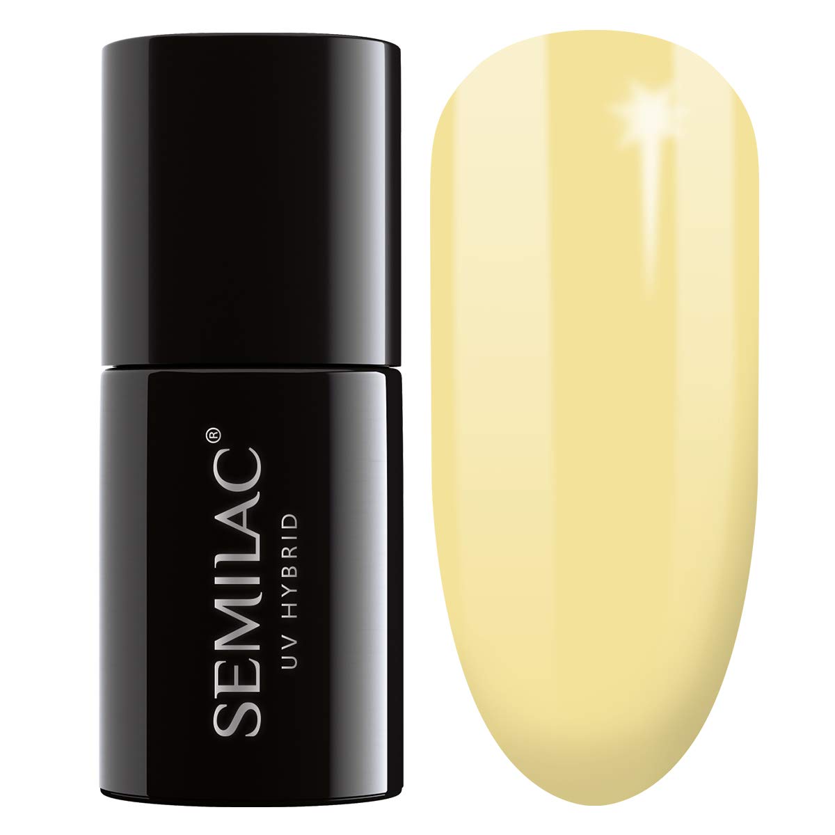 SEMILAC 023 Banana Nail UV Gel Polish | Long Lasting and Easy to Apply | Soak off UV/Led | Perfect for Home and Professional Manicure and Pedicure 7 ml