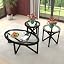 Coffee Table Set of 3 Pcs - Black