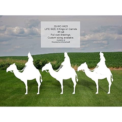 3 Kings on Camels Life Size Silhouettes Yard Art Woodworking Pattern Cover