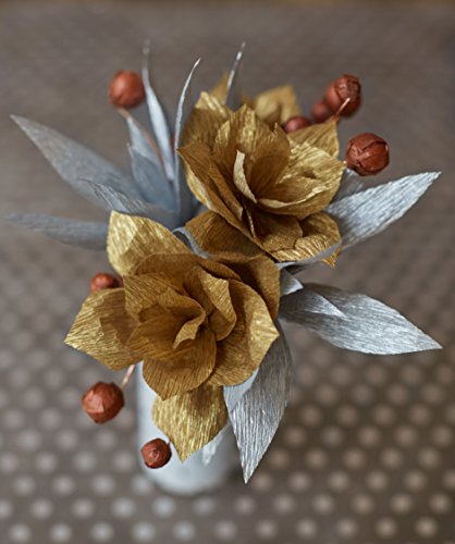 Lia Griffith Metallic Crepe Paper Roll, 10.7-Square Feet, Assorted Colors #TOP2