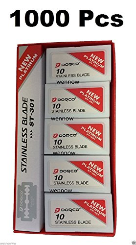 Wennow Dorco St301 Platinum Double Edge Razor Blades / 1case (1000 Blades)
