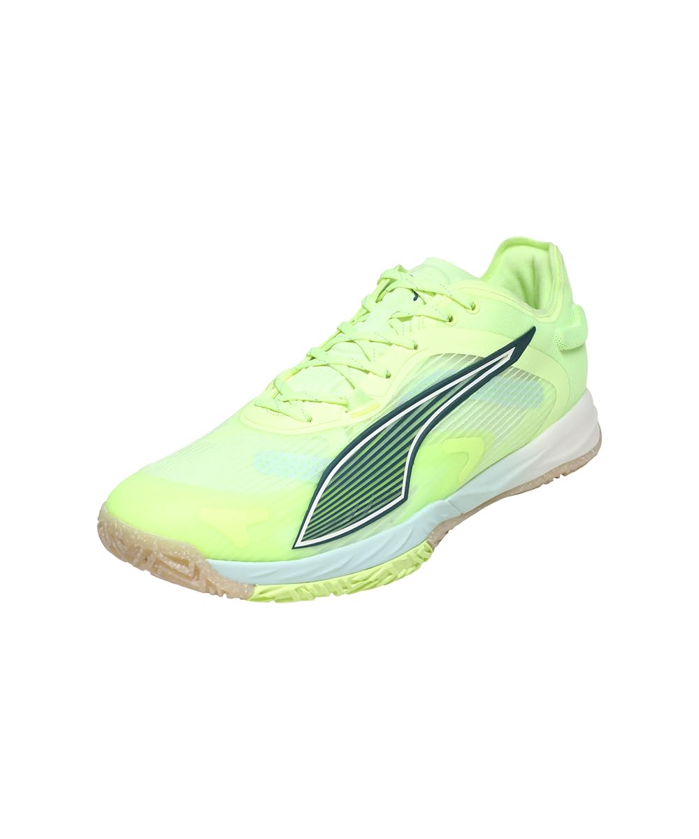 Unisex-Adult, Accelerate NITRO SQD 4, Fizzy Light-Green Terrain-White-Silver, Indoor Shoes, 3UK, (10844001)