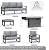 Sundale Outdoor Aluminum Patio Furniture Set w/Fire Pit, 7 Pcs Modern Outdoor Furniture, Metal Patio Conversation Sets for Deck, Backyard, Porch (Grey)