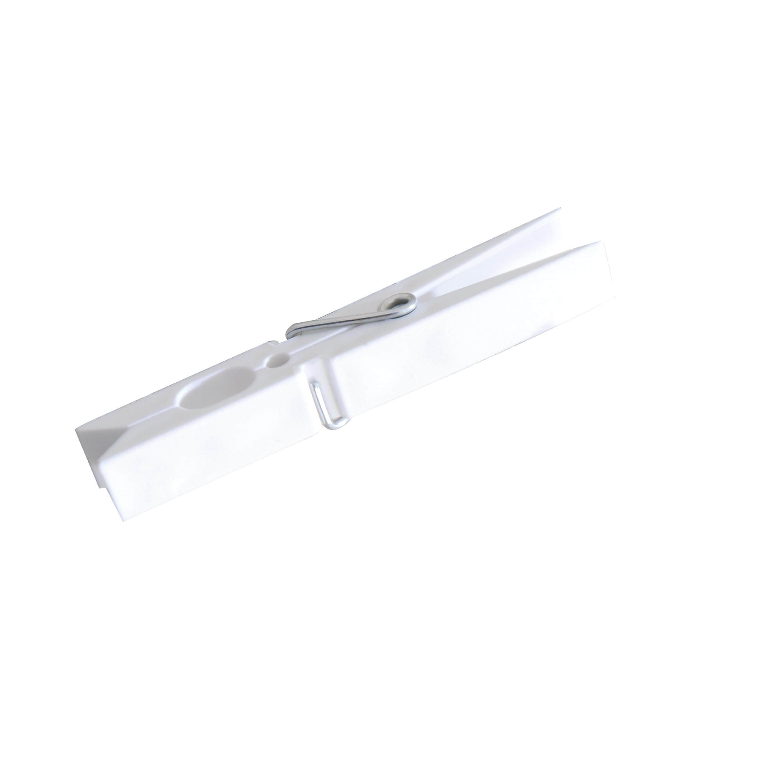 MSV Plastic Clothes Pegs, White, 12-Piece