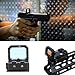 Red Dot Compact Flip Reflex Sight, Flip Up Red Dot Sight, Red Dot Compact RMR Flip for Mounts and Slides for Outdoor Hunting with Heightened Base for Rifle Pistol Handgun