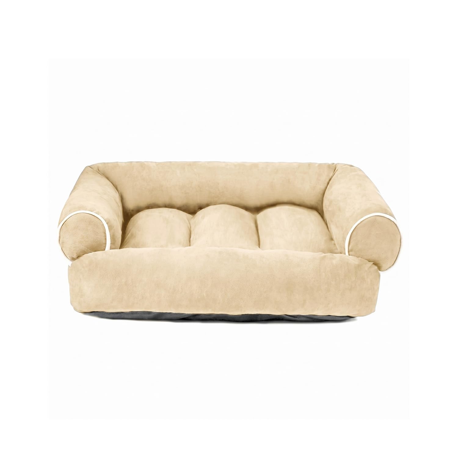 Wintem - Divano XXL Beige per Cani Morbido con Bordi Rialzati, Cuccia Interno Antistress per Cani e Gatti, Supporto Testa e Collo, Utilizzo Quotidiano, Design Elegante e Lavabile