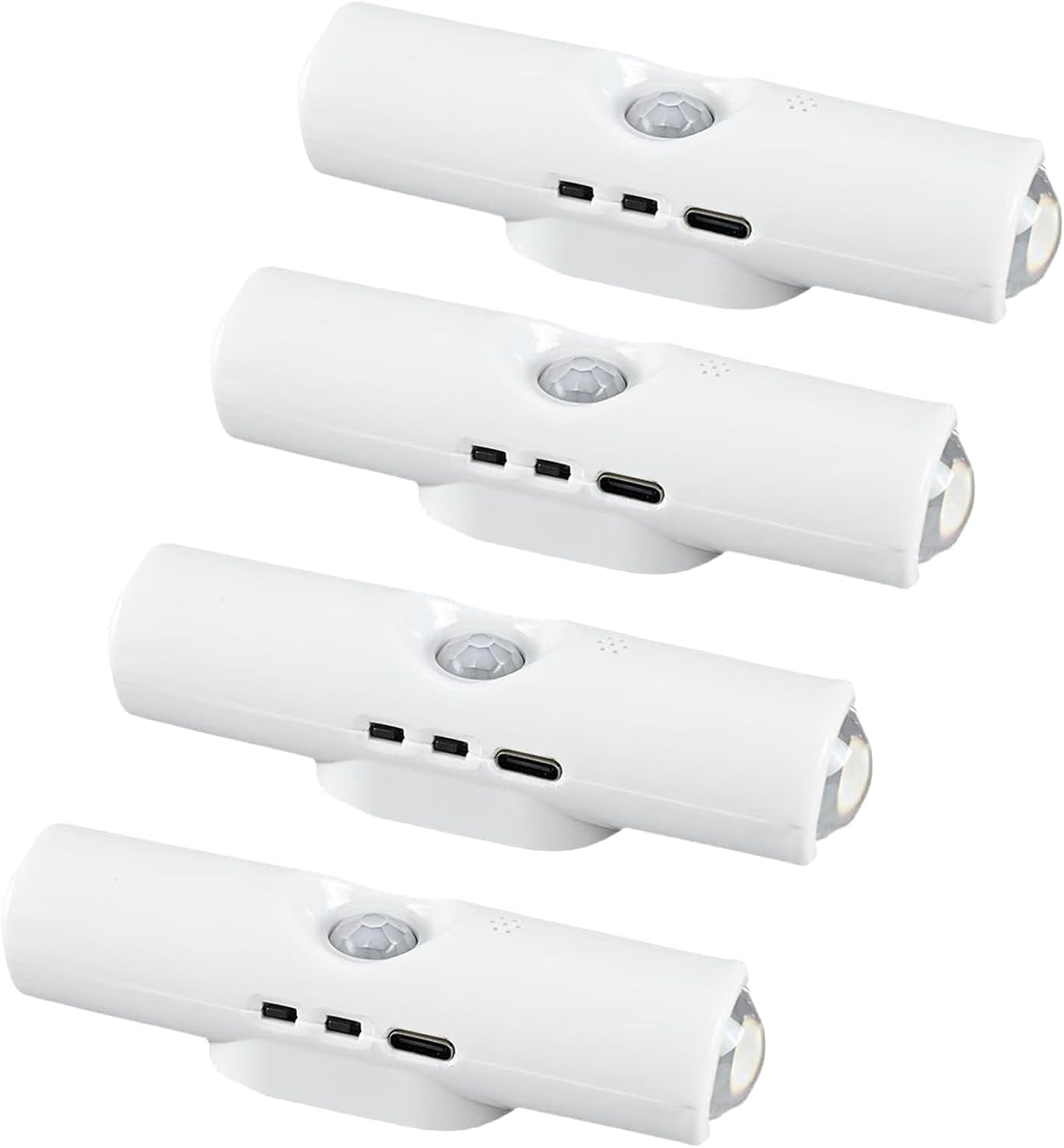 Rechargeable Smart LED Motion Sensor Ambient Light, Rechargeable Dynamic RGB LED Wall Lamp, Magnetic Mount, Punch-Free Color Changing Motion Sensor Light for Stairs, Wardrobe, Cabinet (4, RGB 7-Color)