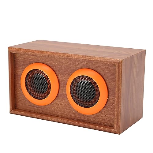 Altoparlanti da Scaffale in Legno per Home Theater, Suono Hi Fi Senza Perdite, Suono Fine e Dinamico, Altoparlante Subwoofer, Altoparlanti Giradischi per Fono, Desktop, TV (Venatura del legno)