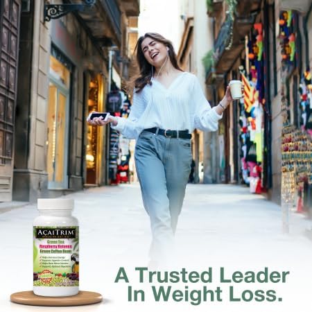 Miniatura 5 de AcaiTrim- Suplemento para bajar de peso, extracto de té verde, extracto de grano de café verde, cetonas de frambuesa, acai y probióticos, apoya el