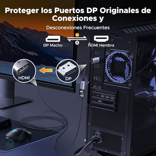 La Mejor Selección de Displayport to hdmi los mejores 5. 6 Imagen adicional