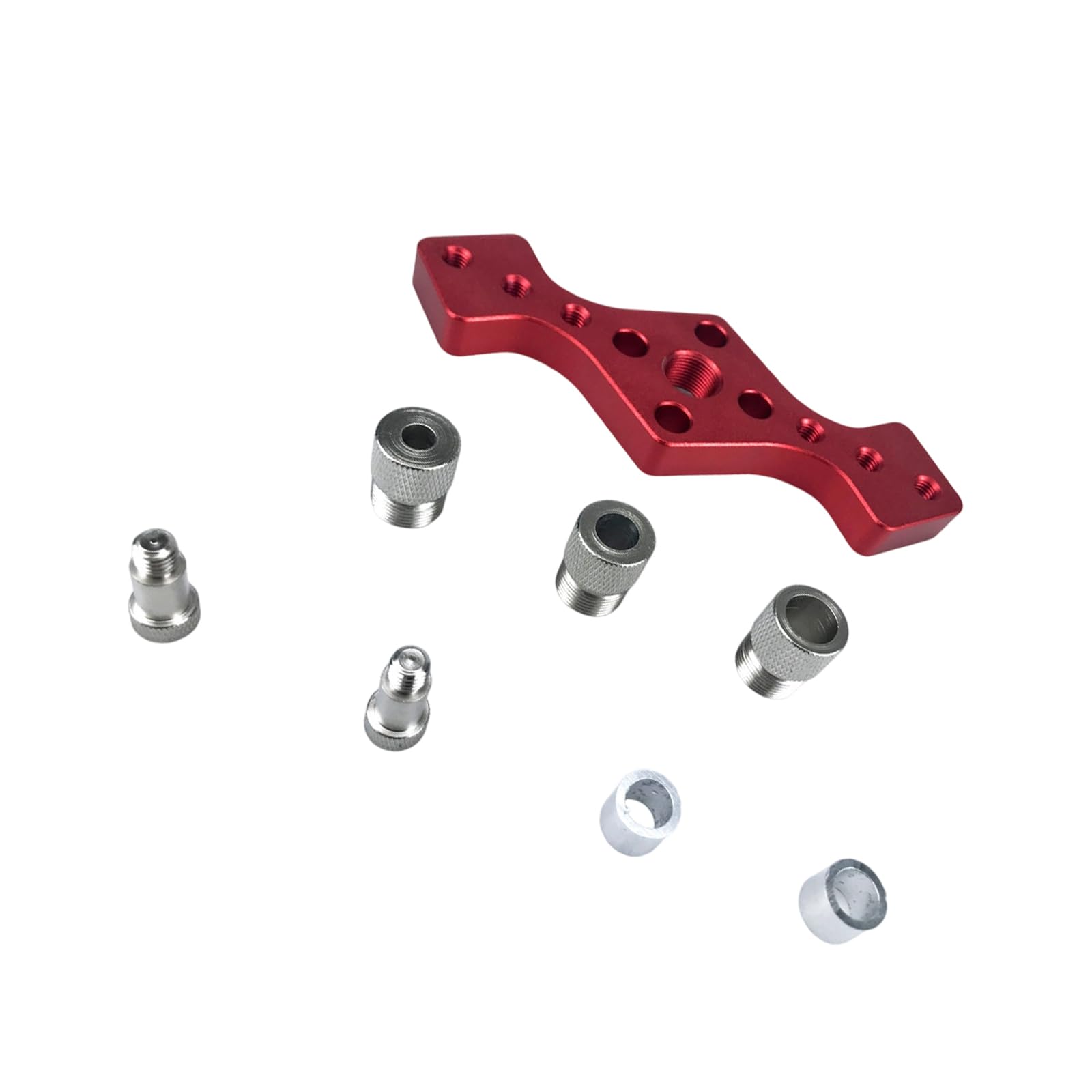 Fazvncv Red Professional Alloy Steel Straight Hole Guide For Accurate Drilling In Carpentry Tasks Accuracy Drilling Guide Tool