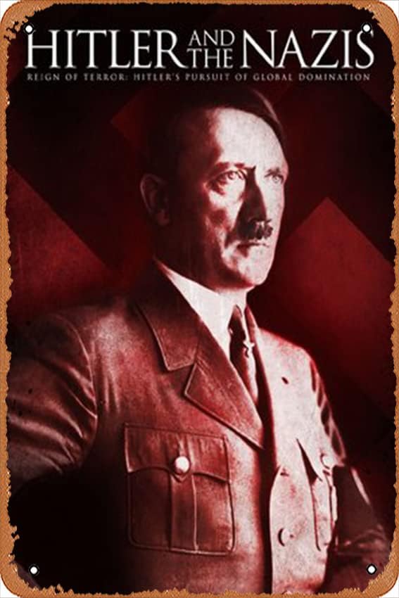 Letrero de metal de película retro de Hitler and the s, impresión vintage de cine y televisión, decoración de pared de cocina, garaje, cueva,