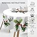 KUOAICY Christmas Berry Holly Round Tablecloth Xmas Table Cover Washable Polyester Tablecloths for Kitchen Dining Party Holiday Decor 60 inch
