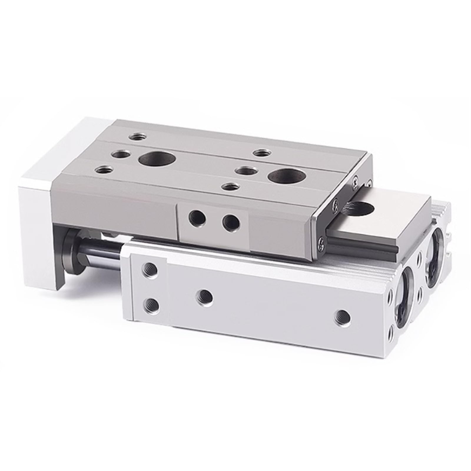 Cilindro neumático MXQ de 12mm con mesa deslizante de aire y doble varilla