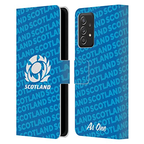 Étui Écosse Rugby pour Galaxy A52housse portefeuille cuir Head Case Designs