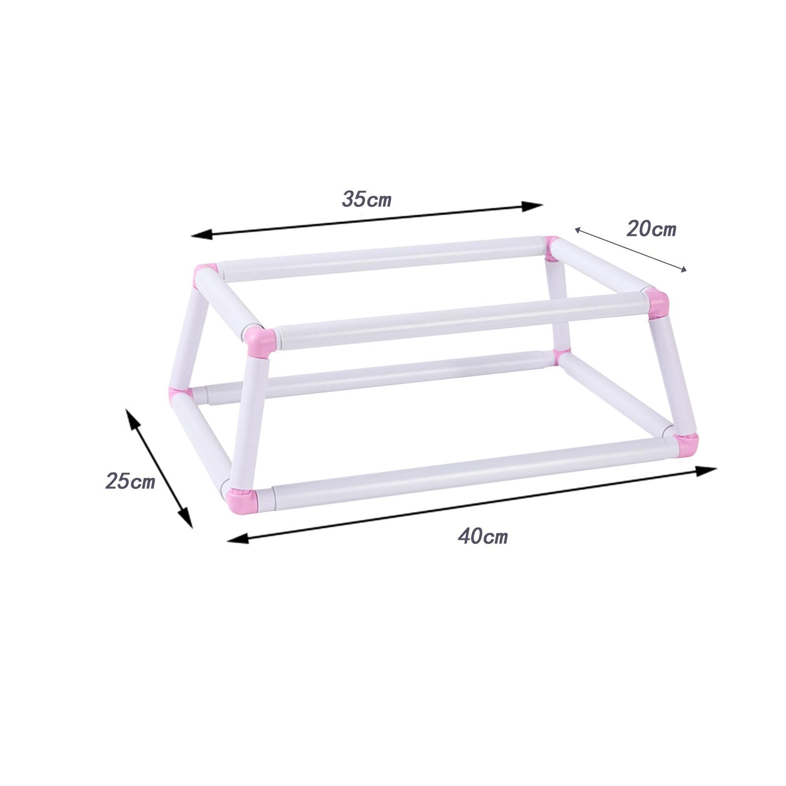 Soporte para, Bastidor de Bordado, Soporte para Regazo, Manos Libres, Combo de Costura DIY Compacto, Aro de Bordado Multifunción, Soport, Rosa Grande, Individual