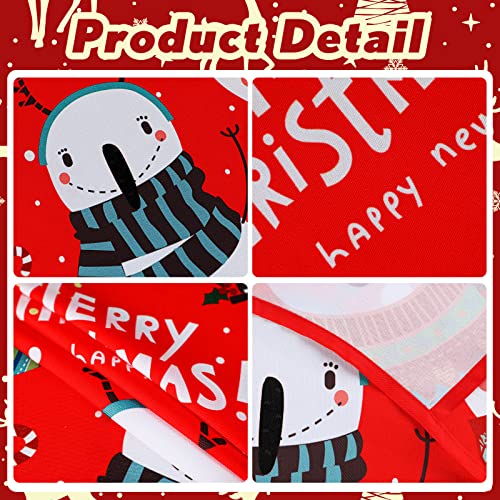 Vabean 4 peças aventais de Natal elfo boneco de neve Papai Noel avental ajustável cozinha casa limpa