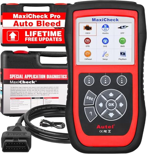 💪【ABS, Diagnosi SRS & Funzione OBD2 Coprono 10 Modalità】Scanner Spurgo automatico MaxiCheck Pro esegue la scansione ABS, SRS per leggere e cancellare i codici di errore ABS, SRS, OBDII, copre tutte le 10 modalità di test OBD2 inclusi codici di lettura e cancellazione, visualizzazione dei dati del fermo immagine, stato di prontezza I/M (controllo smog), test dei componenti, test del monitor O2, test del monitor di bordo, dati in tempo reale, ricerca DTC, informazioni sul veicolo, modulo presente su TUTTI i veicoli conformi a OBD2.