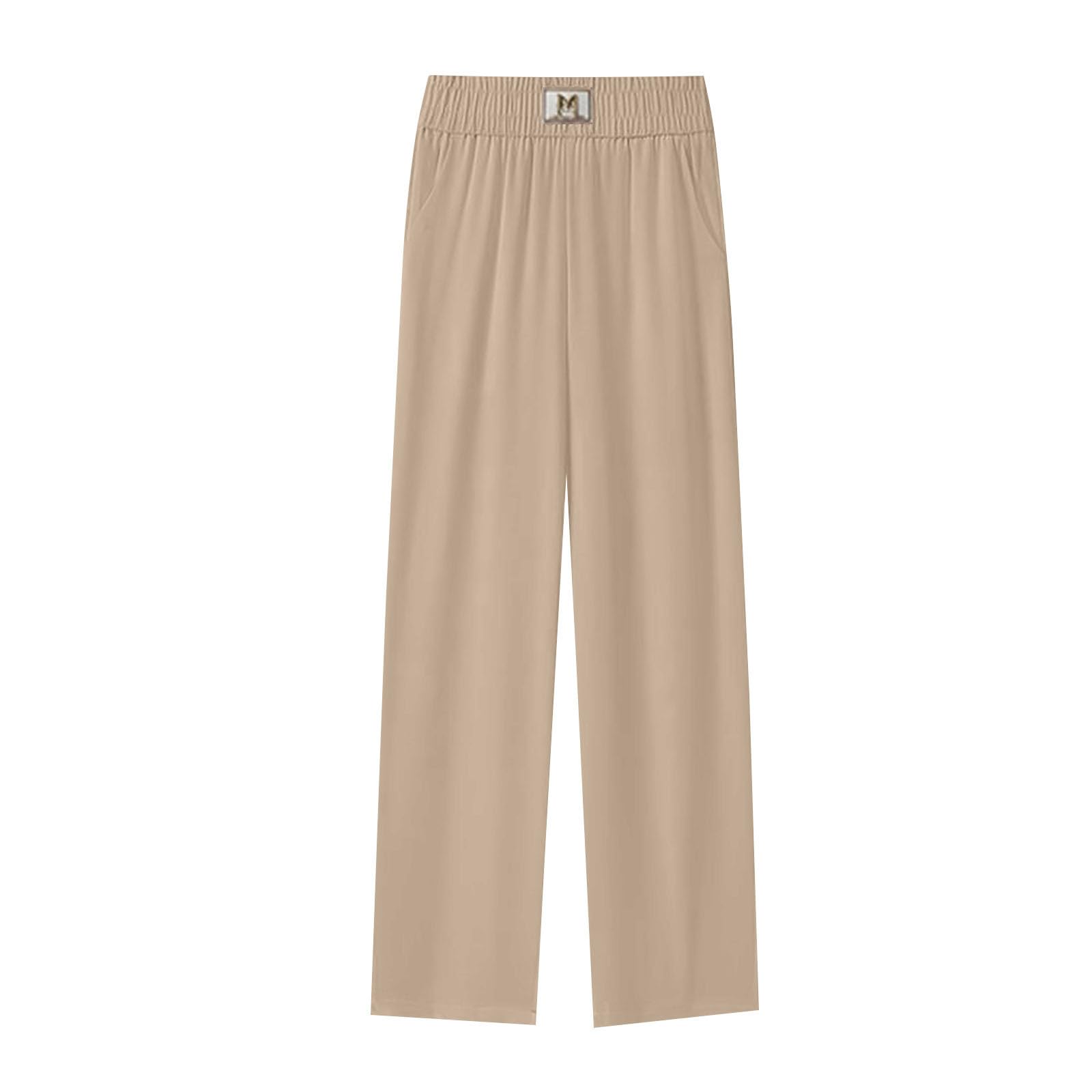 Pantalon, Décontracté Taille Haute, Confortable, Doux Et Extensible, Jambes Larges Et Fluides, Idéal Pour Des Tenues Polyvalentes Quotidien., Ajustement Parfait
